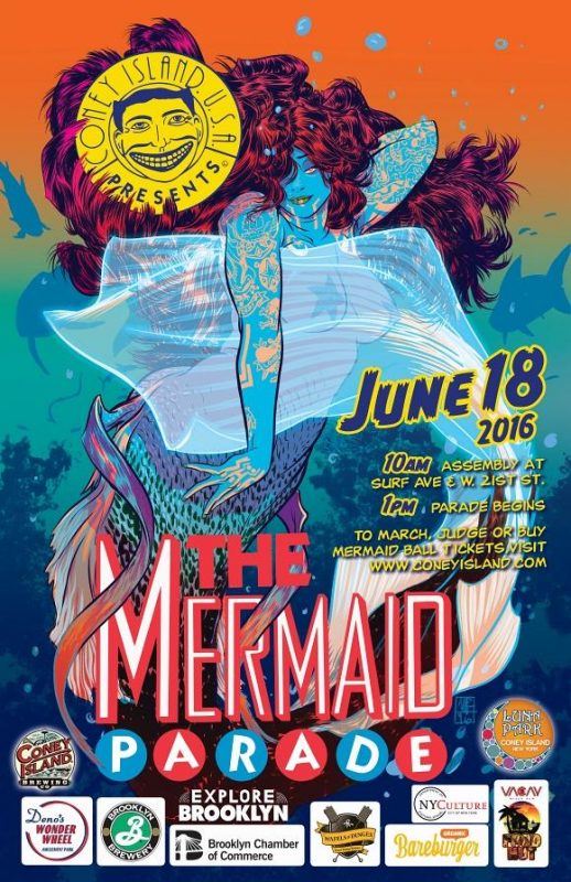 Mermaid Parade 2016 Poster