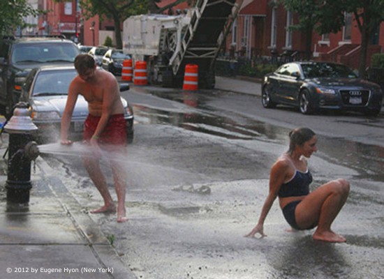 'Cooling Off on Milton Street' - Art Photography by Eugene Hyon, New York City, 2012