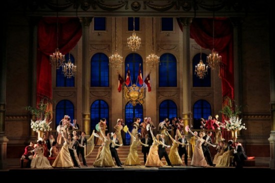 Grand Party Scene, MET Opera Production, The Merry Widow, 2014-15