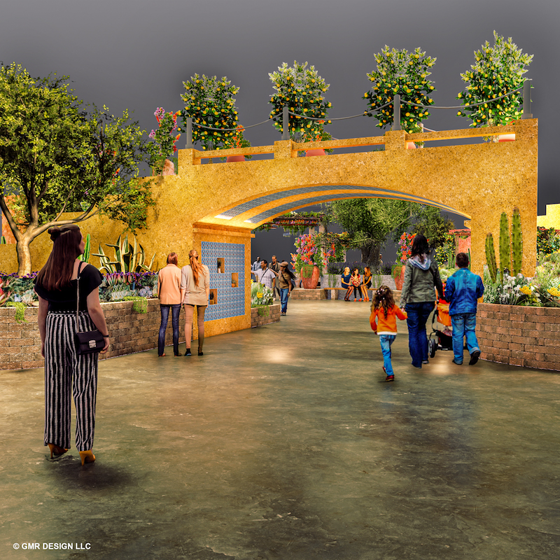 2020 Flower Show Entrance Garden Concept V4 Credit © GMR Design